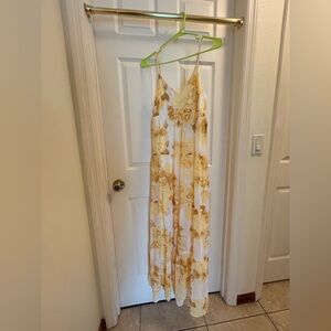 Express Yellow Floral Maxi Dress